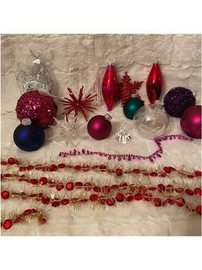 78 piece Designer Trim-A-Tree Decorating Kit. Jewel/Multi Colored. NIB ornament